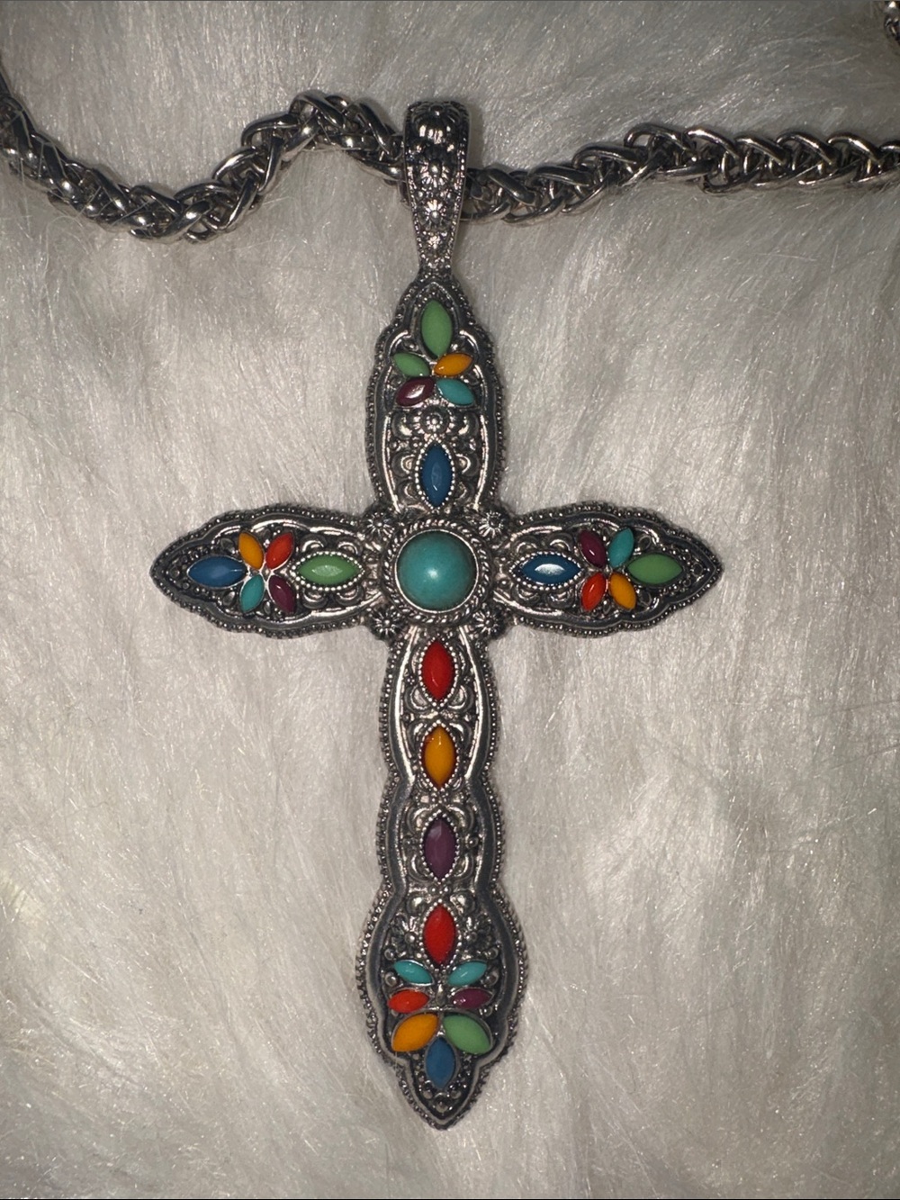 Silver Cross Nacklace